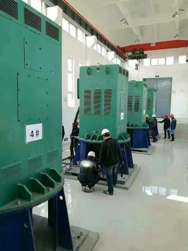 YJTG-180L-6A/15KW某污水处理厂使用我厂的立式高压电机安装现场