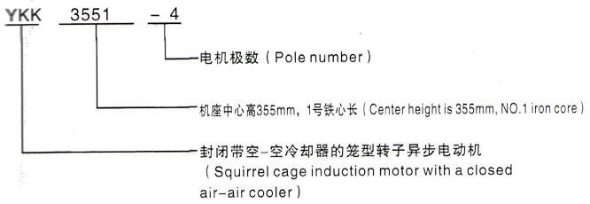 YKK系列(H355-1000)高压YJTG-180L-6A/15KW三相异步电机西安泰富西玛电机型号说明